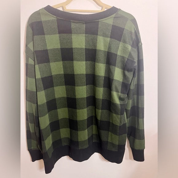 NWT Jane and Delancey Plaid Sweaters Pullover Long Sleeve Tunic Top Size: L - Picture 4 of 6
